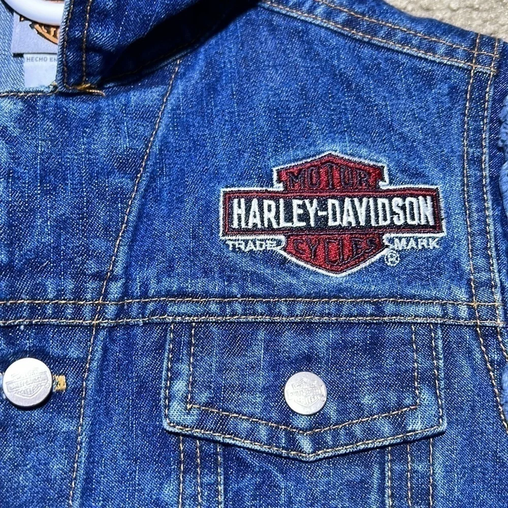 Harley Davidson Denim Vest Patch